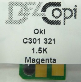 Купити Чип OKI COLOR C301/321, magenta, DelCopi Код товара 17869 Чип OKI COLOR C301/321, magenta, DelCopi Код товара 17869