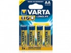 Батарейка тип AA VARTA LONGLIFE EXTRA (блистер на 4 шт.) (04106101414) Код товара 1698