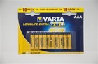 Батарейка тип AAA VARTA LONGLIFE EXTRA (блистер на 10 шт.) (04103101461) Код товара 2955
