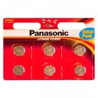 Батарейка тип CR 2025 Panasonic (блистер на 6 шт.) (CR-2025EL/6B) Код товара 15891