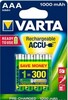 Аккумулятор тип AAA 1000mAh VARTA RECHARGEABLE PROFESSIONAL ACCU (блистер на 4 шт.) (05703301404) Код товара 1704